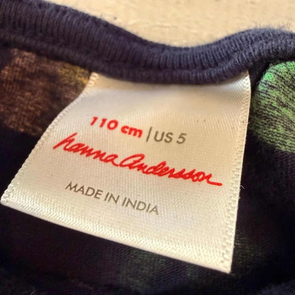 Hanna Andersson‎ girls cotton colorful floral dress 110/5
